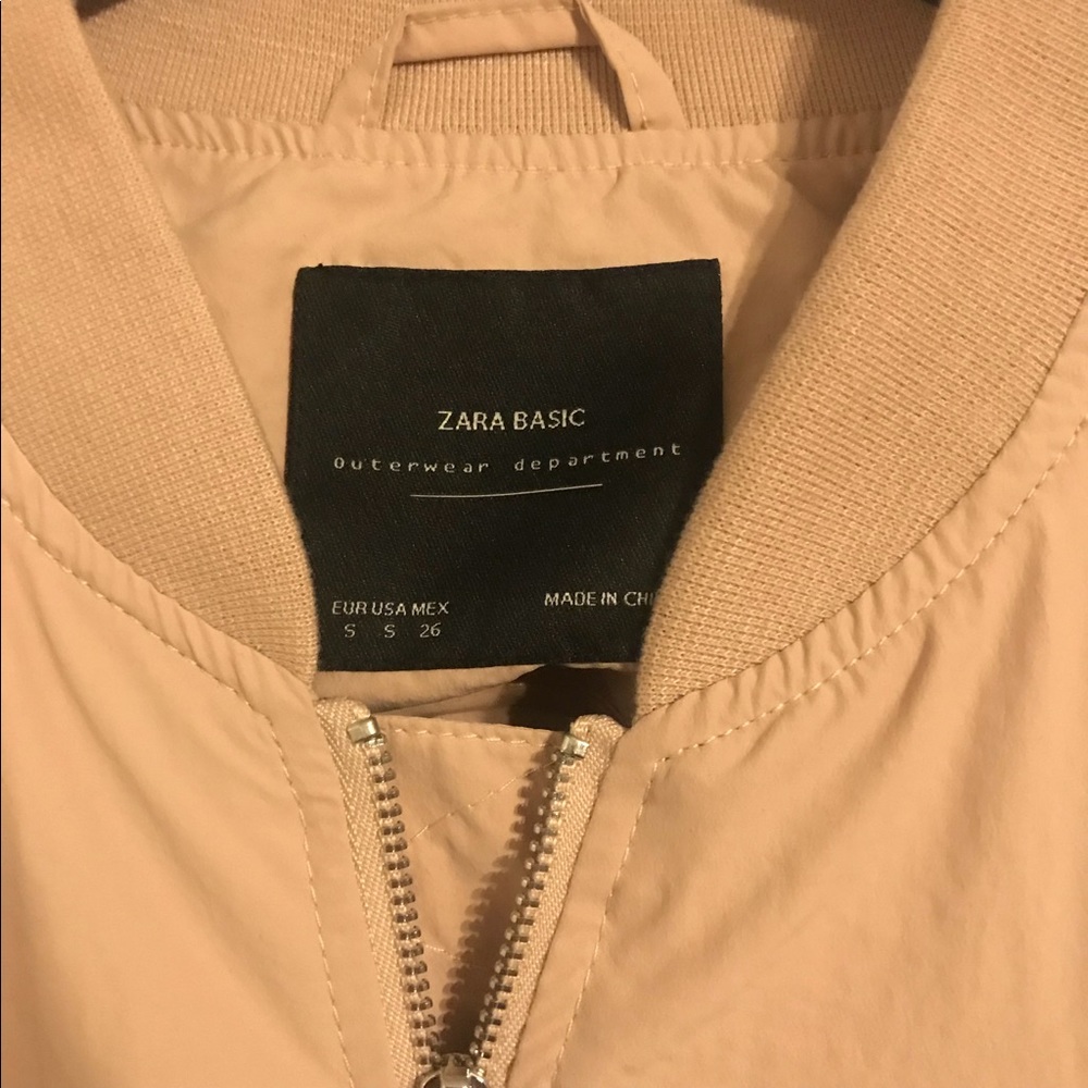 Zara Basic Light Pink Bomber Jacket - image 5
